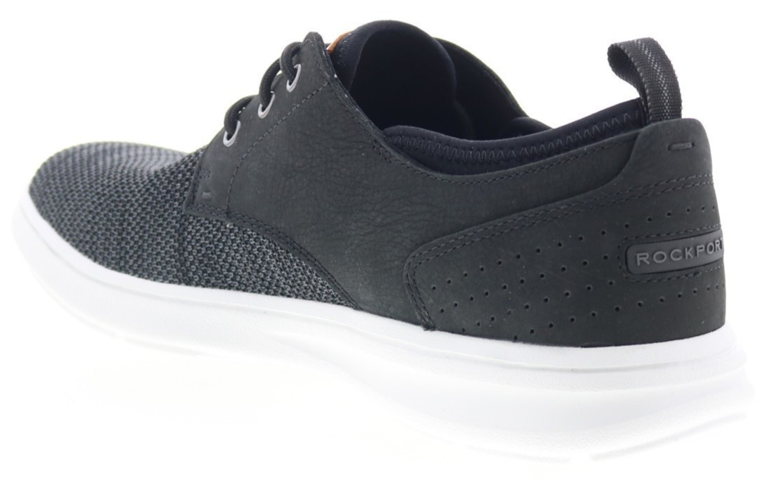 Rockport Zaden Plain Toe Mens Black Oxfords Lace Up Casual Shoes 9.5 M