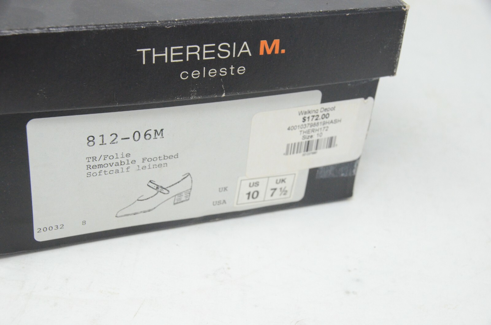 Women’s Theresia M Mary Jane Dress Shoes. Linen Leather. Size US 10.