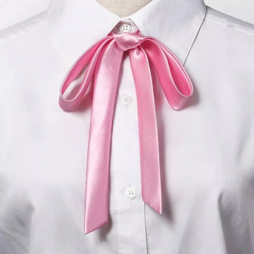Satin Bow Tie Gambler Western Cowboy Necktie Ribbon for School Uniform Wedding
