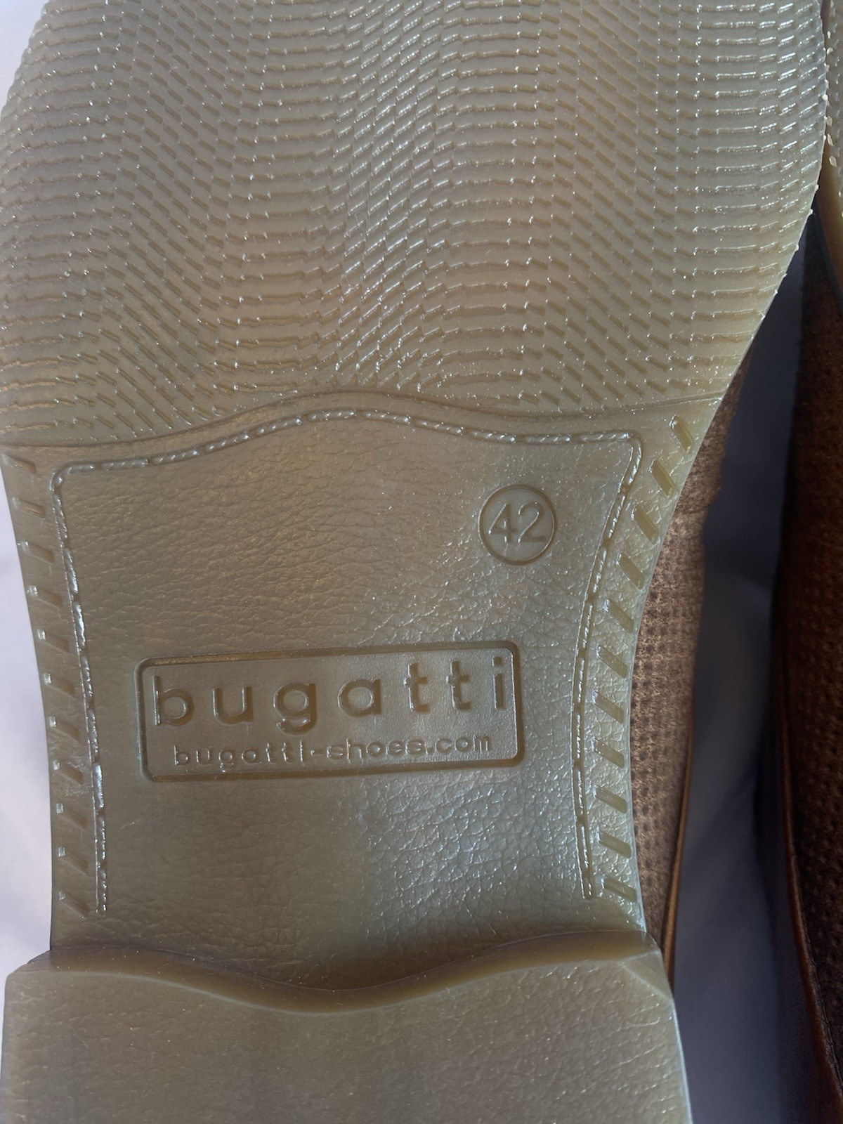 Bugatti Menello Mens Leather Dress Shoes 42 US 9 Cognac Brown Oxford Derby NIB