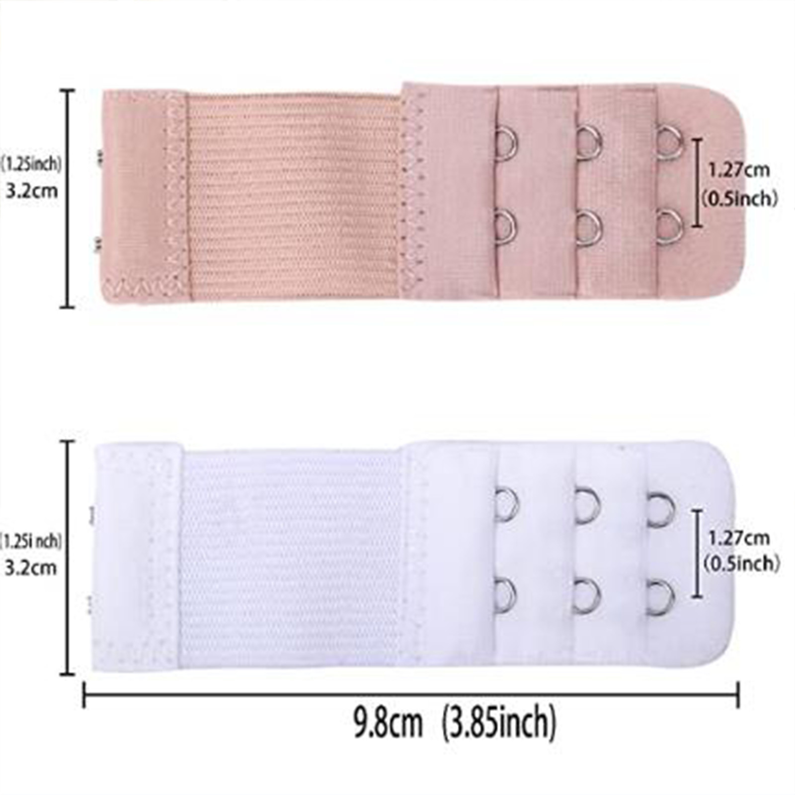 4Pcs Adjustable Bra Extender Back Clip Hook Elastic Underwear Strap Extension US