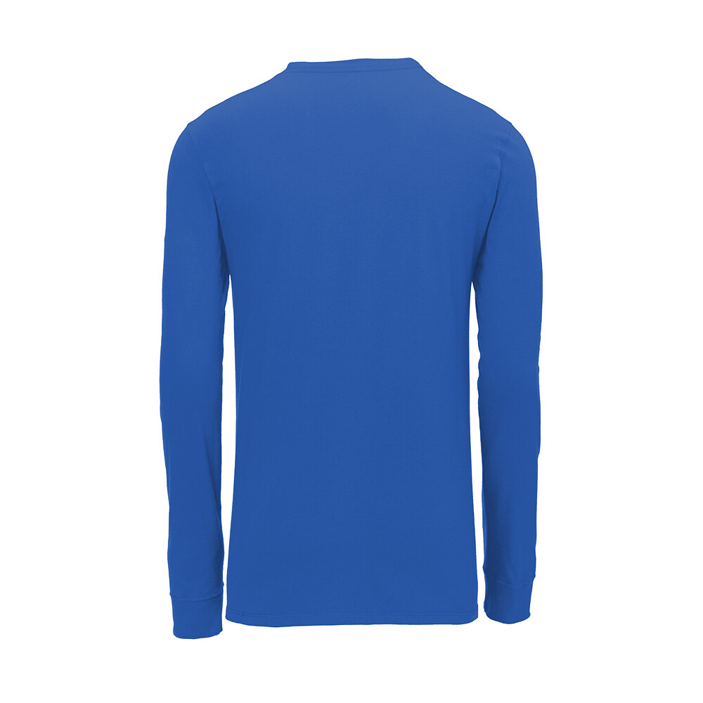 Nike Men’s Size S-4XL Dri-FIT Cotton/Poly Long Sleeve Tee Athletic Swoosh Shirt