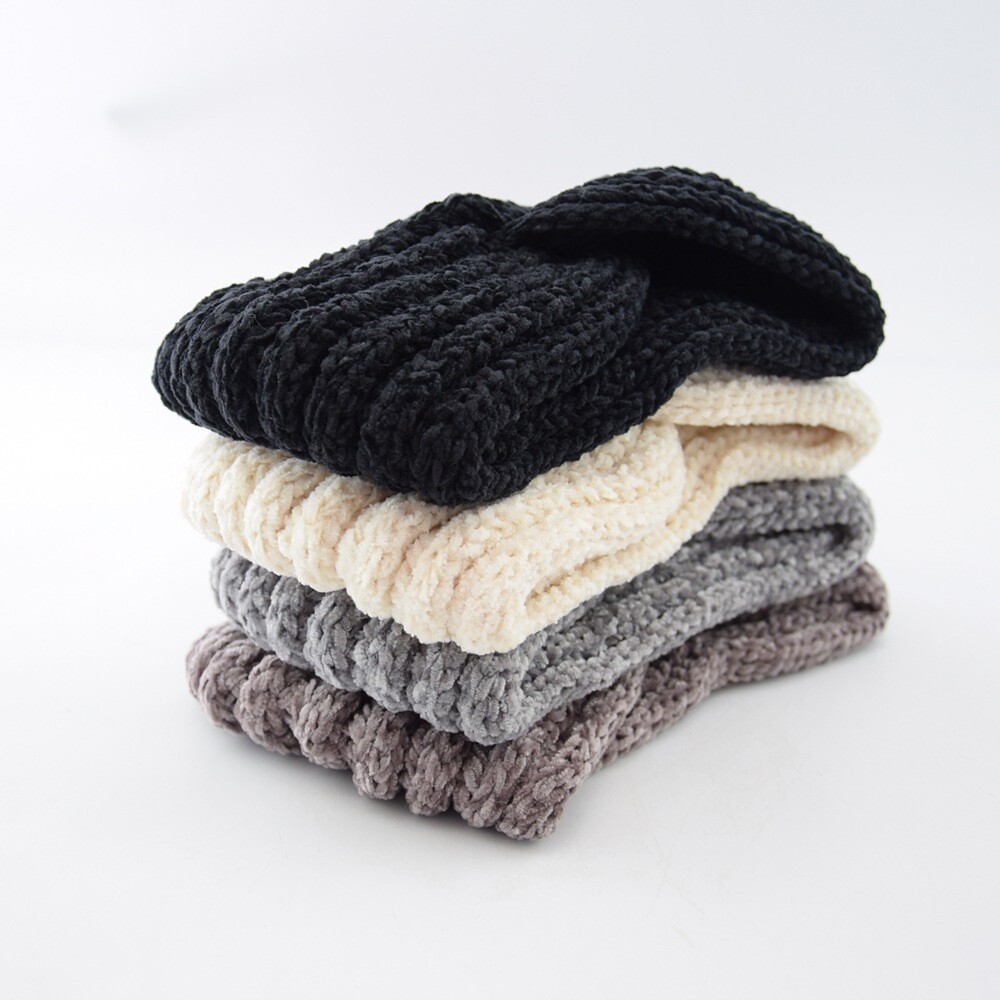 Women Winter Knitted Crochet Knotted Wide Headband Ear Warmer HeadWrap Turban