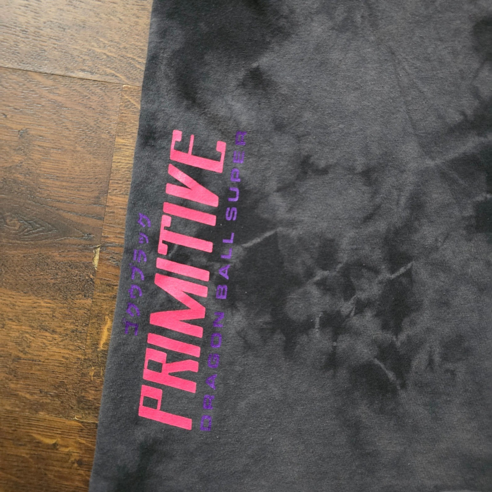 Primitive x Dragon Ball Super Goku Black Rose Tie Dye Shirt Mens Medium Black