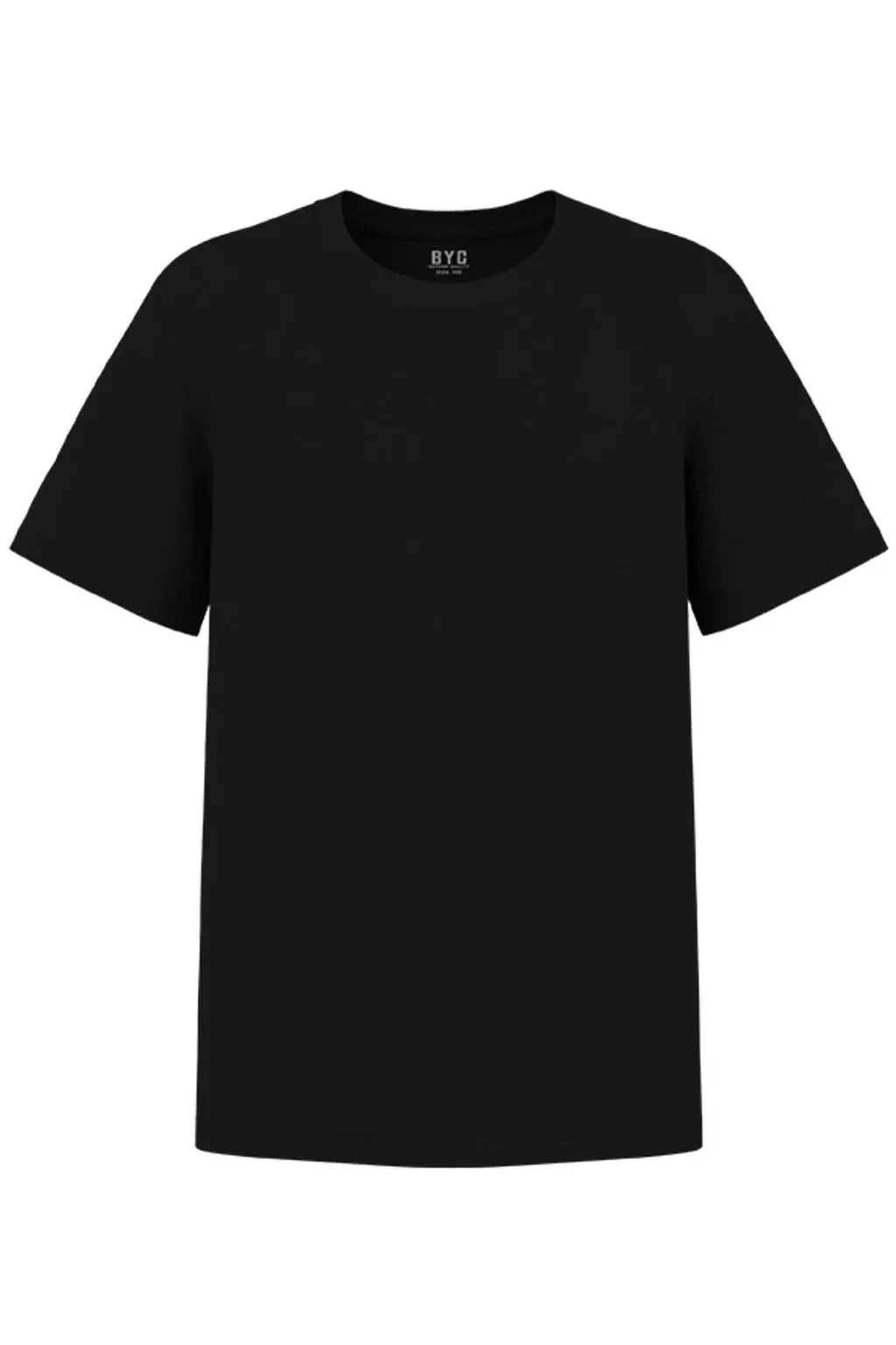 3 Pack Men’s Classic Black Cotton Undershirts Crewneck T-Shirt S M L XL 2XL
