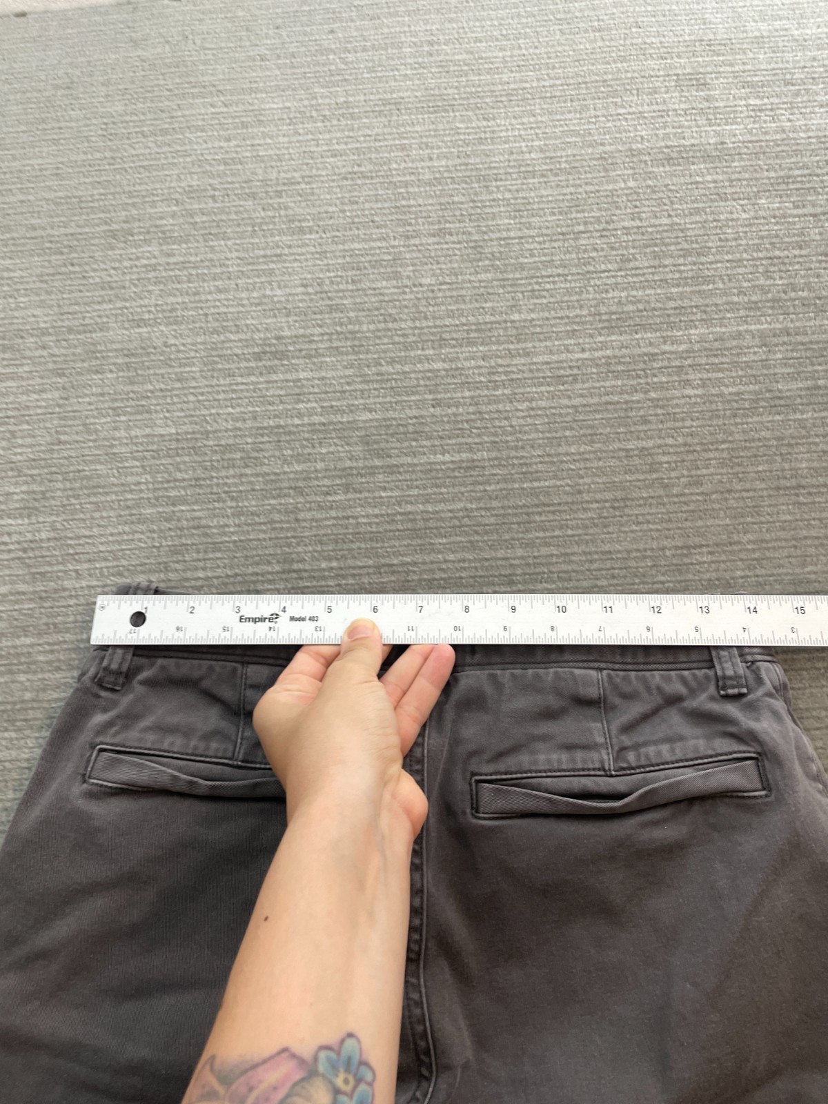 Madewell Shorts Men 28×7 Coolmax All Seasons Technology Gray Casual Pockets