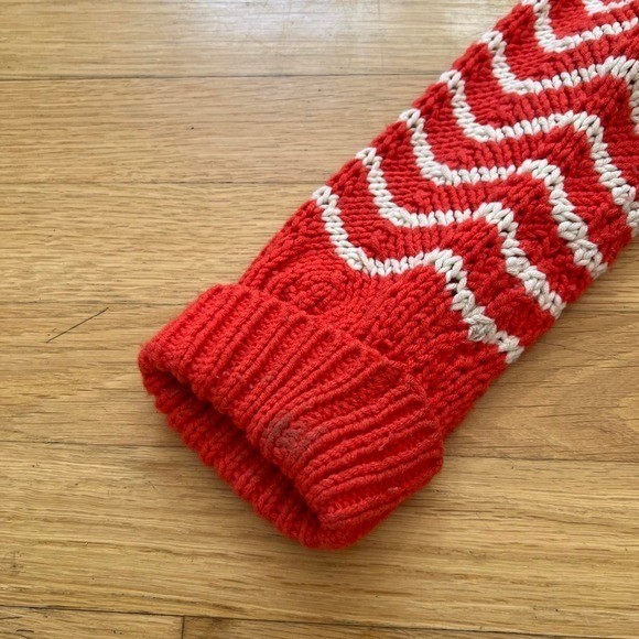 Gap Orange & White knit sweater, Women’s Small