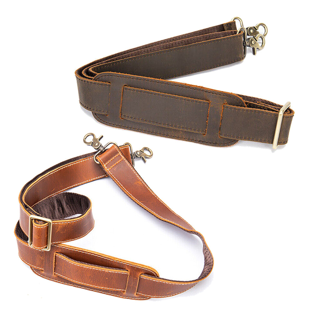 For Briefcase Luggage Messenger Bag Genuine Leather Replacement Shoulder Strap