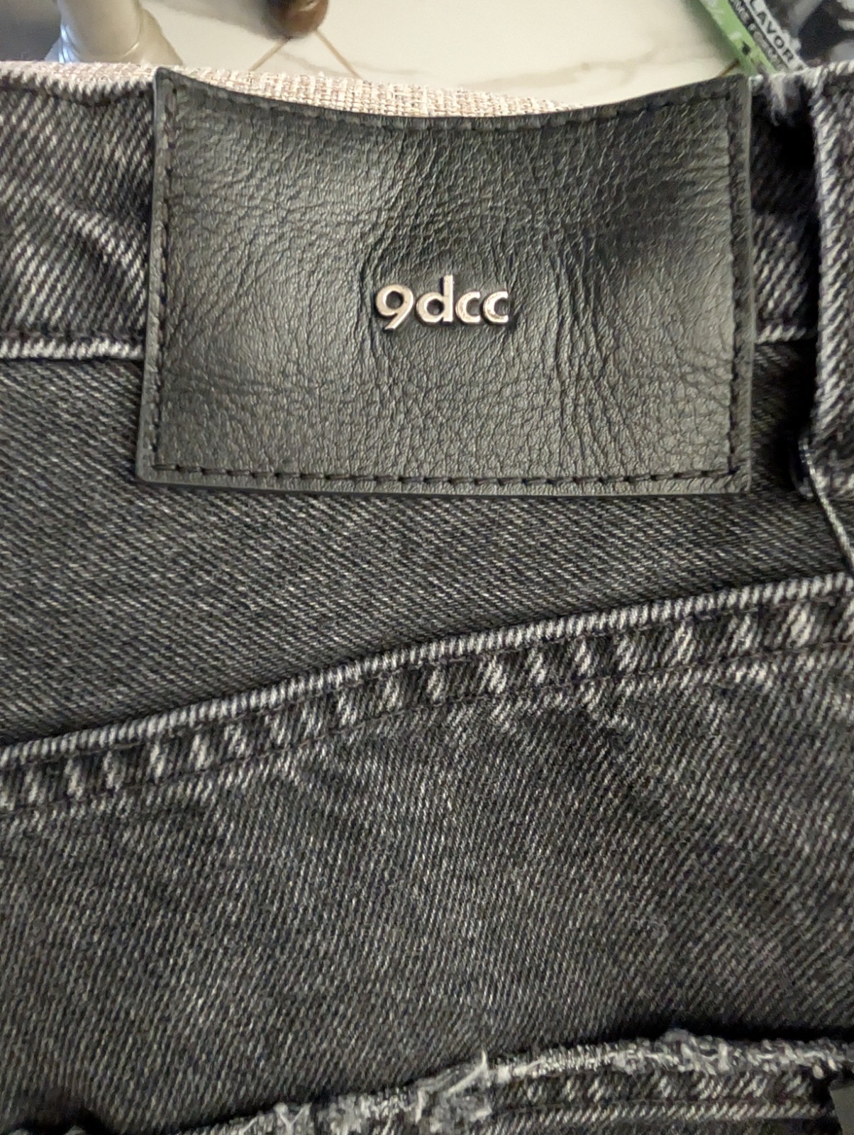9dcc Black Vintage Black Denim Jeans Wide Leg Baggy Men’s Size 30×32