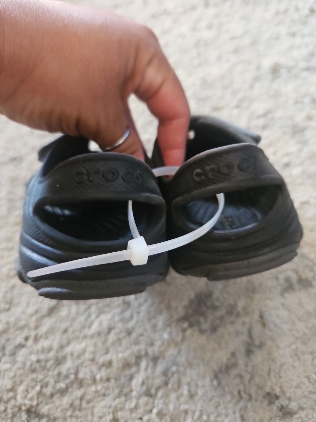 Crocs Black Classic All-Terrain Toddler Boys’ Clogs C7 Durable Slip-On Clog C7