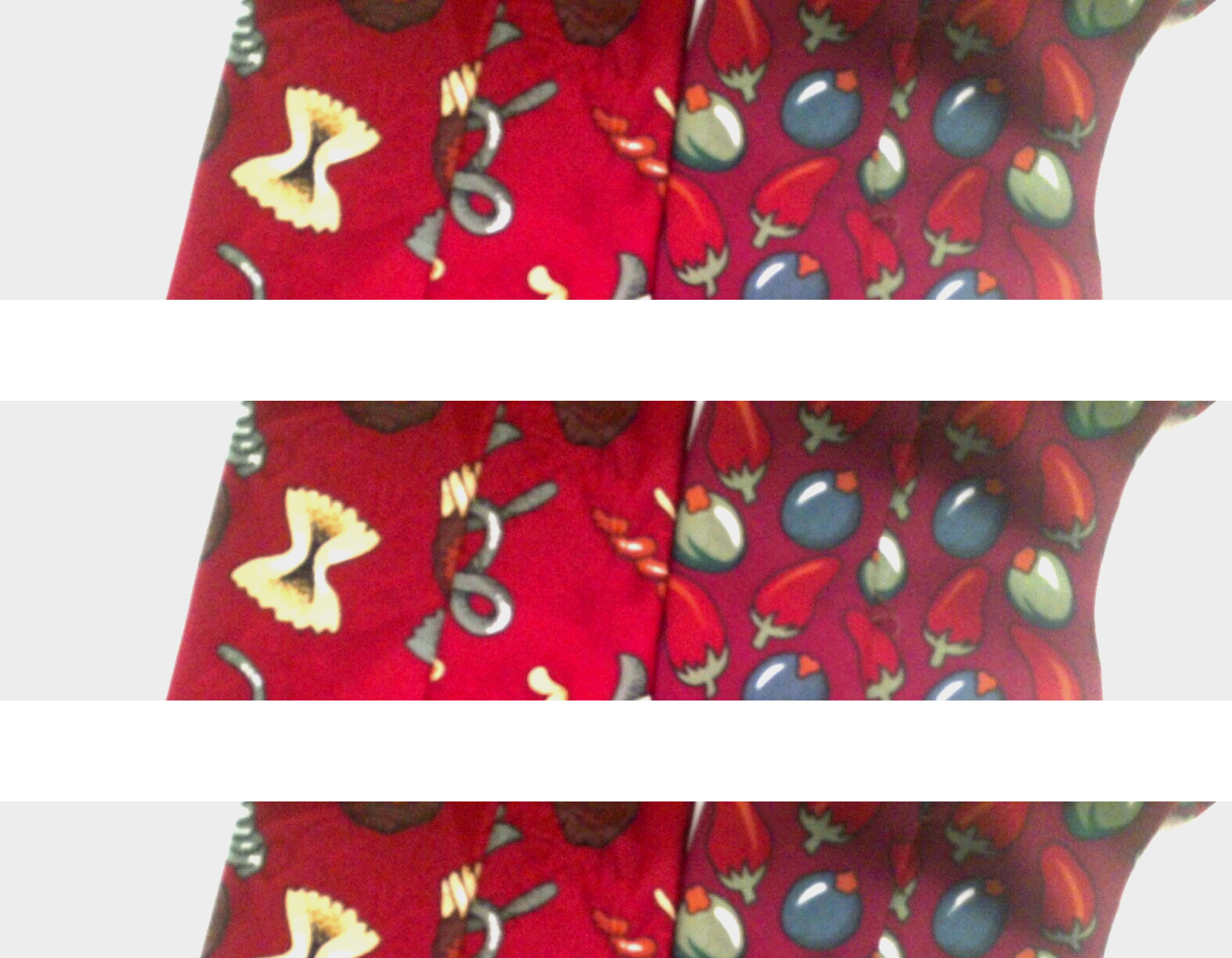 Necktie Pasta Tabasco Chili Peppers Lot of 2 100% Silk, Classic (57 in.-60 in.)