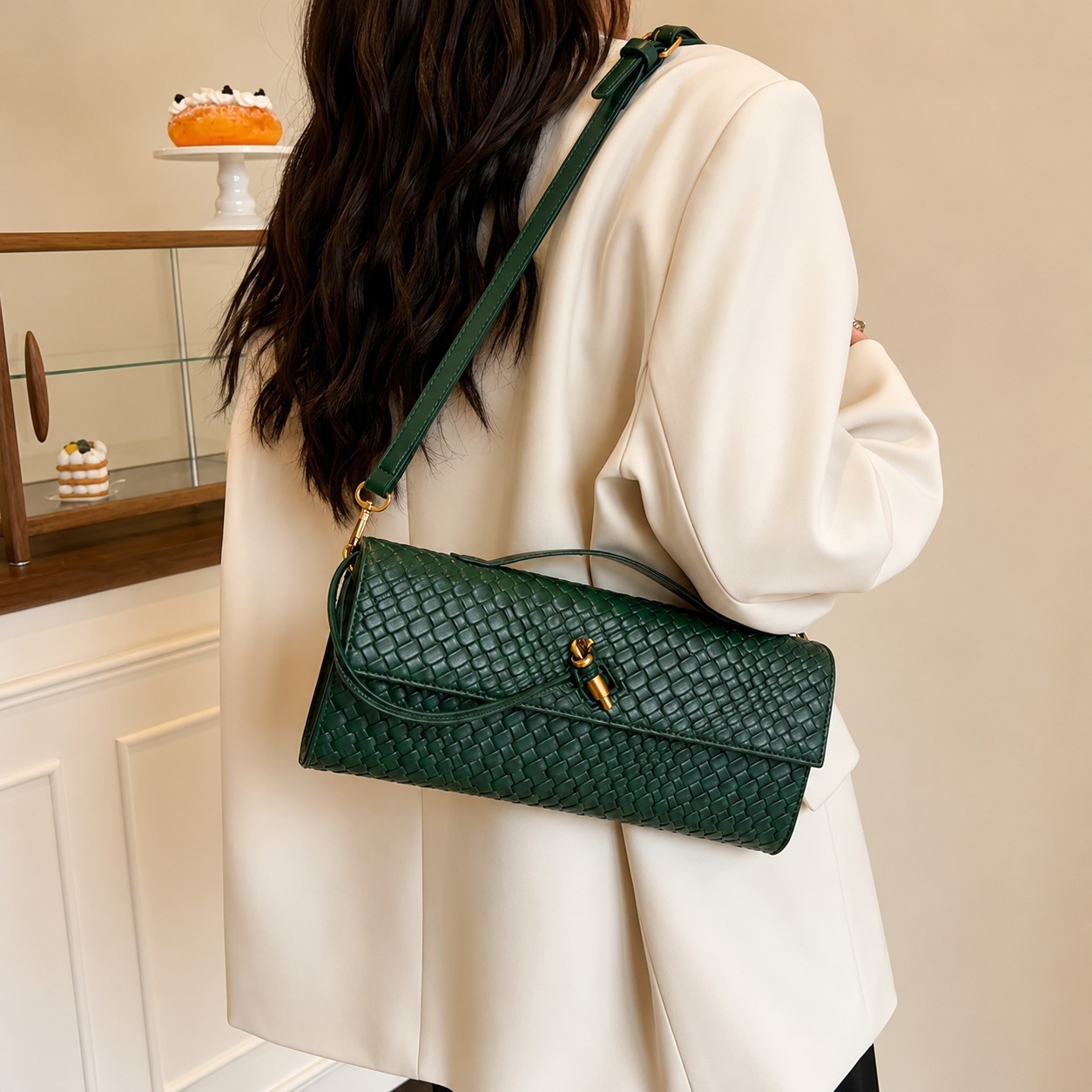 Elegant Vintage Leather Handbag Shoulder Messenger Bag for Women