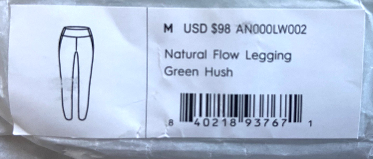 Allbirds Merino Wool Blend Natural Flow Leggings Light Green Hush M Retail $98
