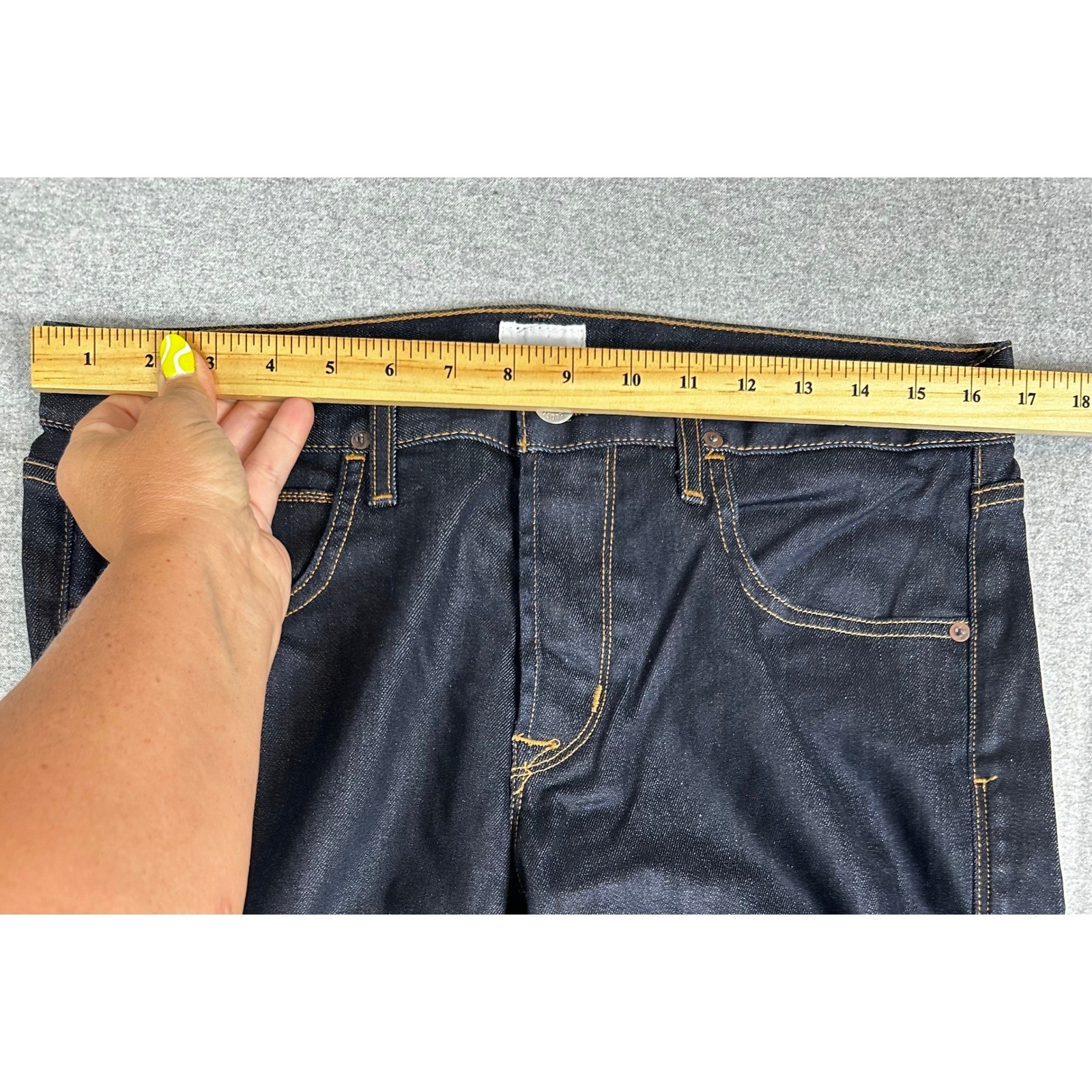 Hudson Byron Straight Jeans Mens 32×33 Indigo Dark Wash Denim M255DBG