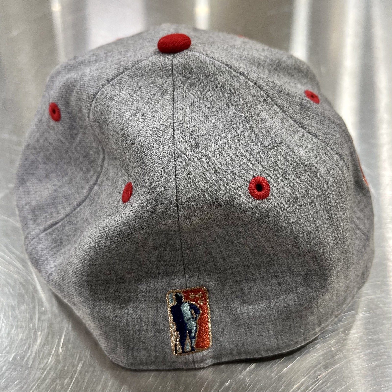 Kansas City Monarchs Logo Patch Negro League Baseball 2 Tone Fitted Hat 7 1/4
