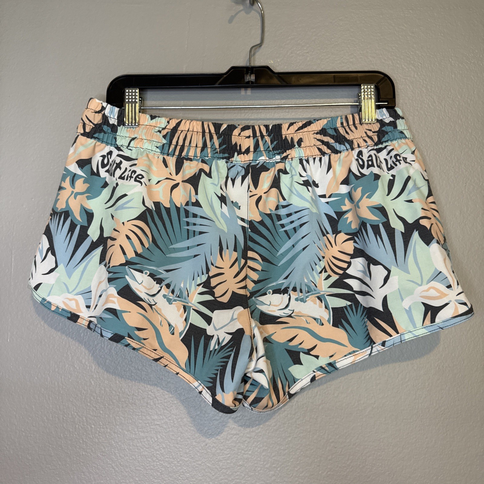 Salt Life Women’s Shorts Floral Palm Design Size Large