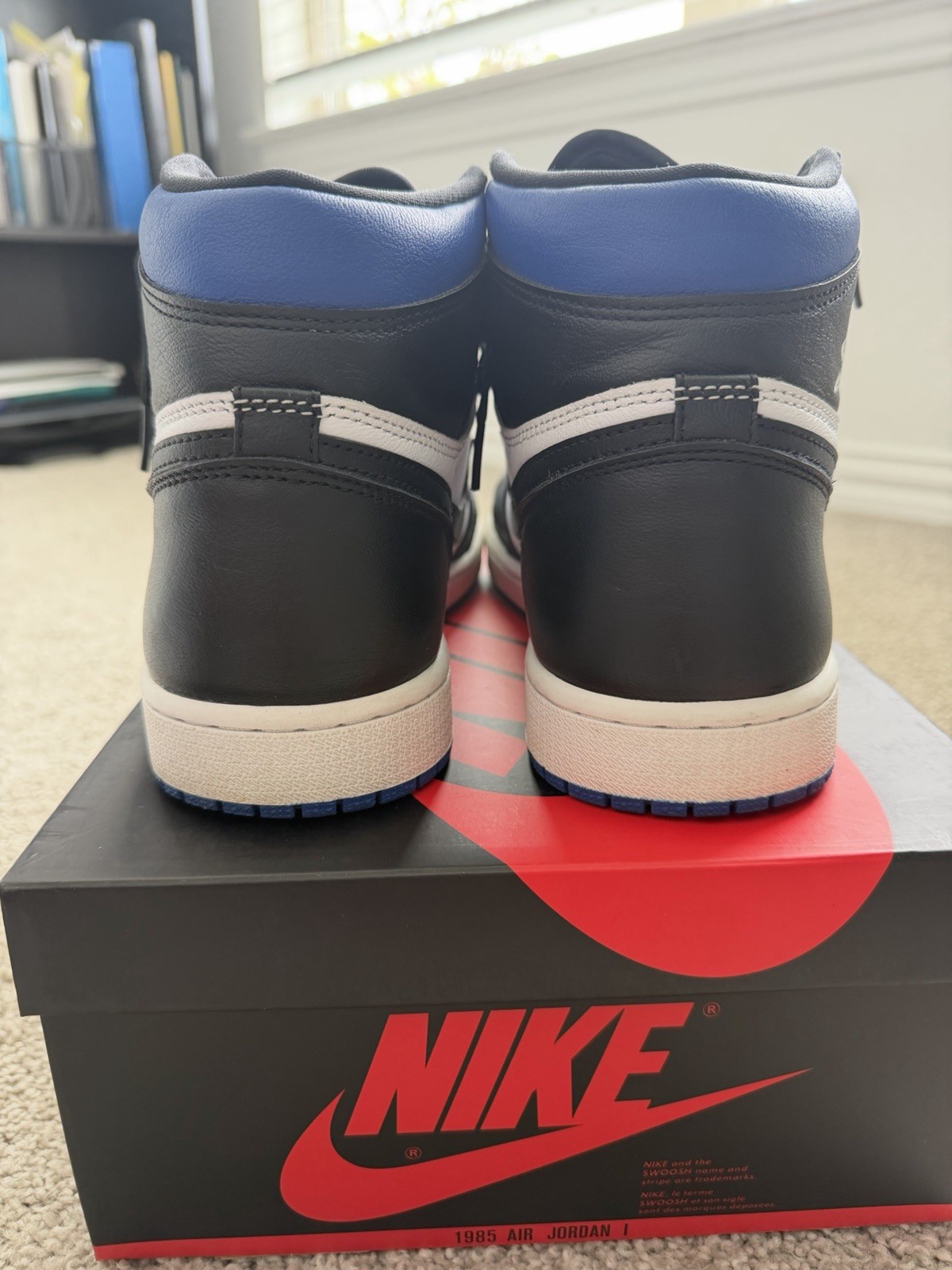Jordan Air Jordan 1 Retro High OG Royal Toe Black/White/Game Royal 555088-041