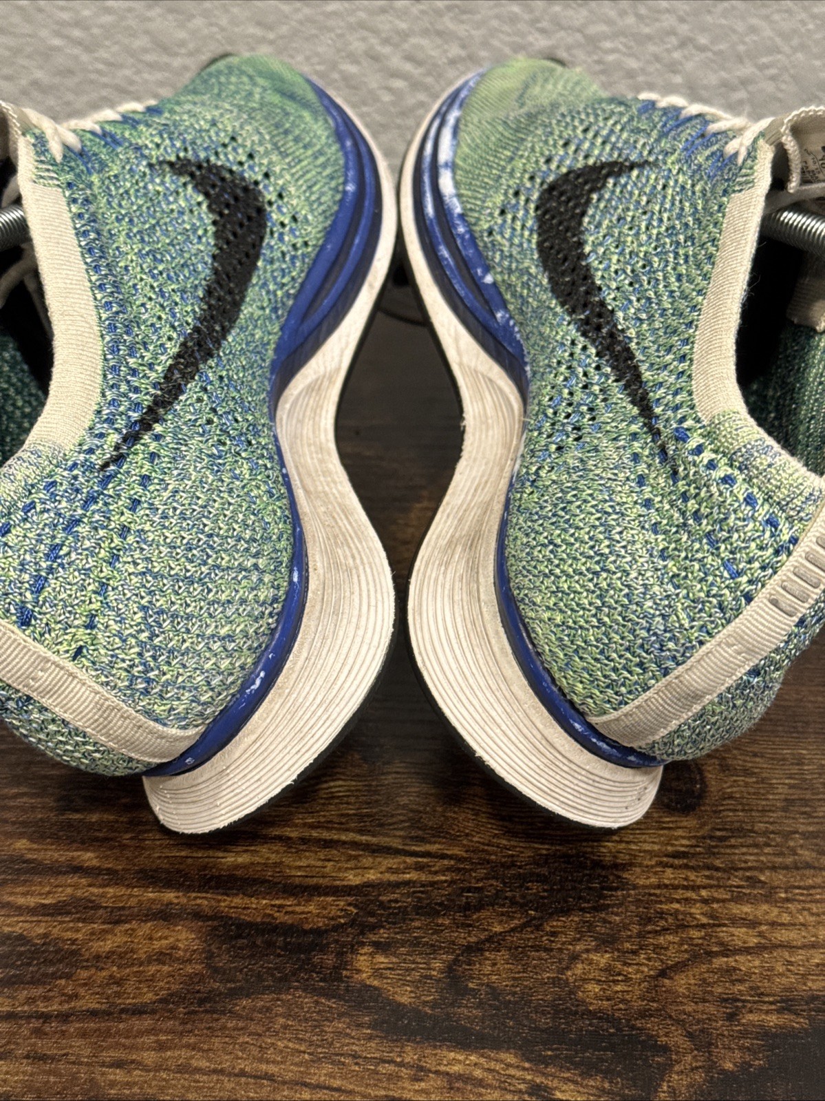 Nike Flyknit Racer Tranquil Teal Blue White 526628-810 Shoes Racer Men’s Size 10