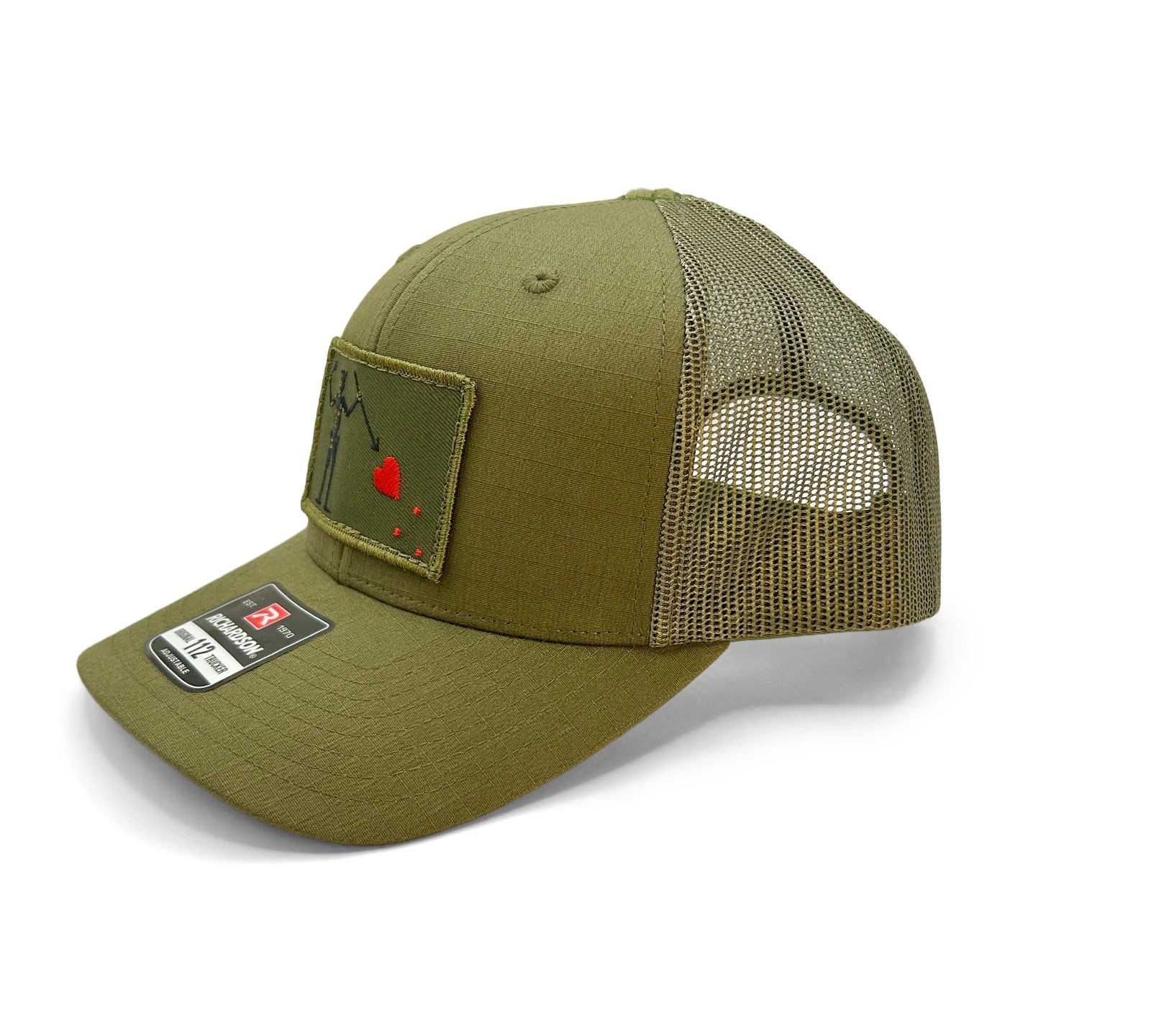 Blackbeard’s Flag Patch Hat Richardson 112 | Tactical OD Green Ripstop Cap |