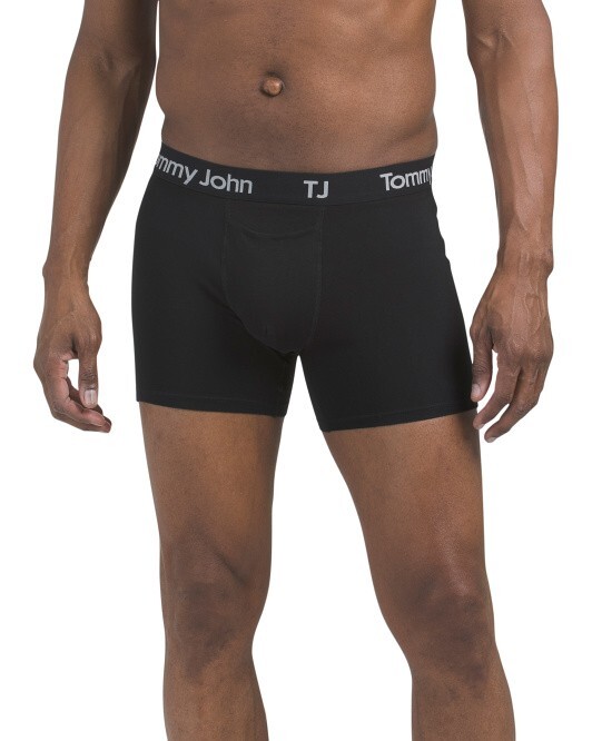 TOMMY JOHN 2pk Cotton Stretch Boxer Briefs 4in inseam new choose size