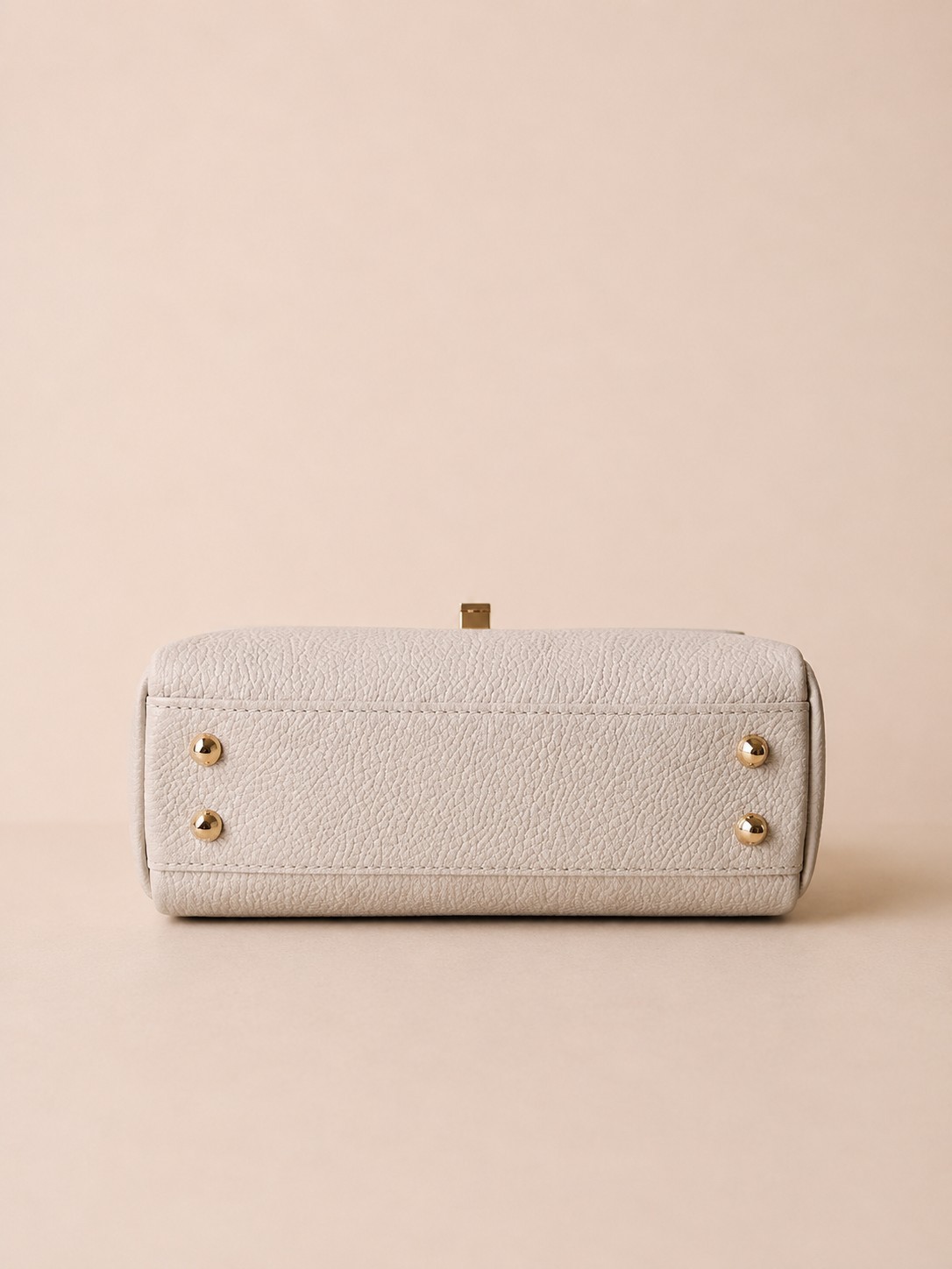 Ivory Beige Italian Leather Crossbody Bag, Small Minimalist Purse, Made in Italy