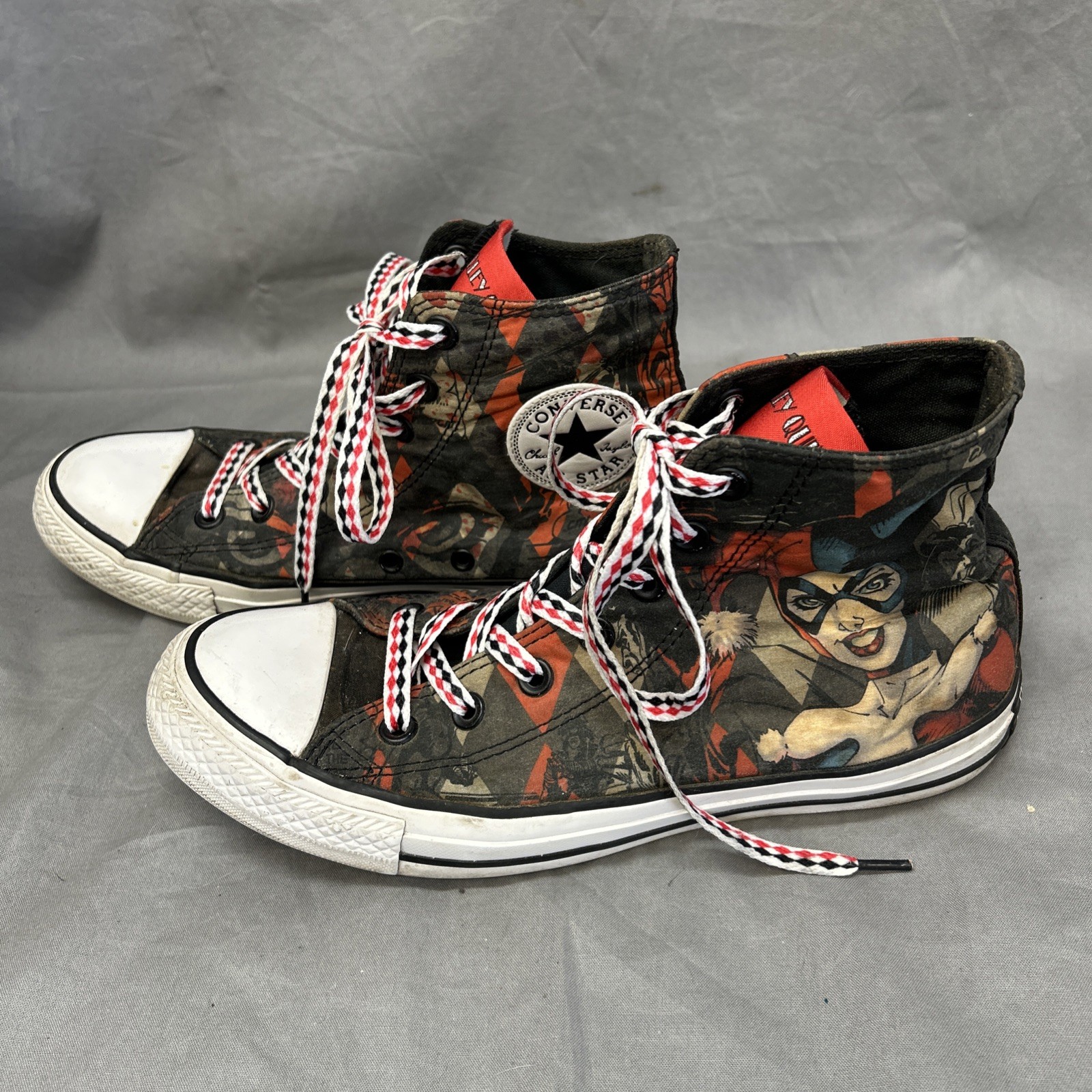Converse DC Comics x Chuck Taylor All Star High Harley Quinn W8 M6 UK6 Eur39