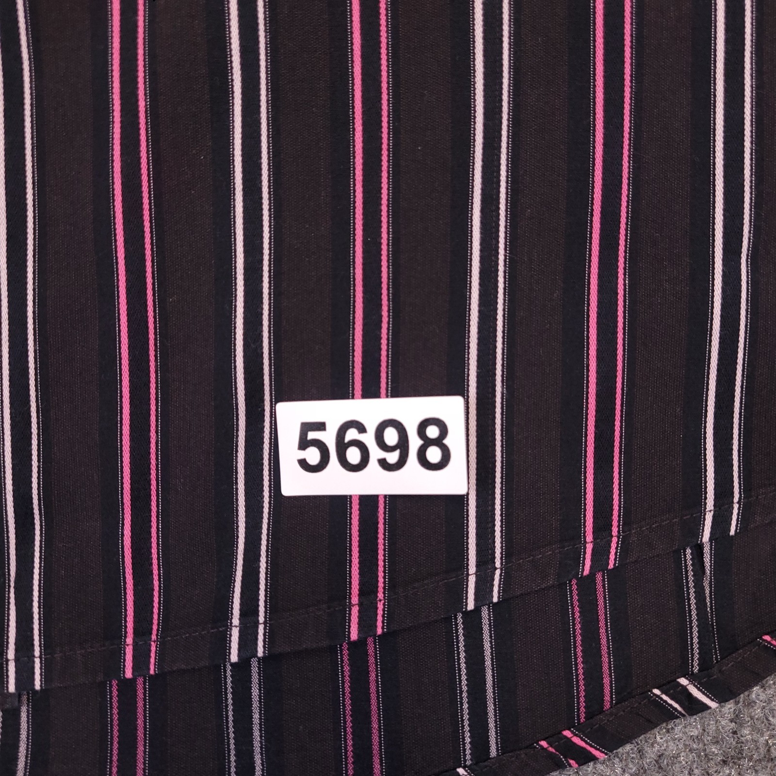 7D 7 Diamonds Shirt Mens 2XL Chocolate Brown Striped Cotton Spread Collar