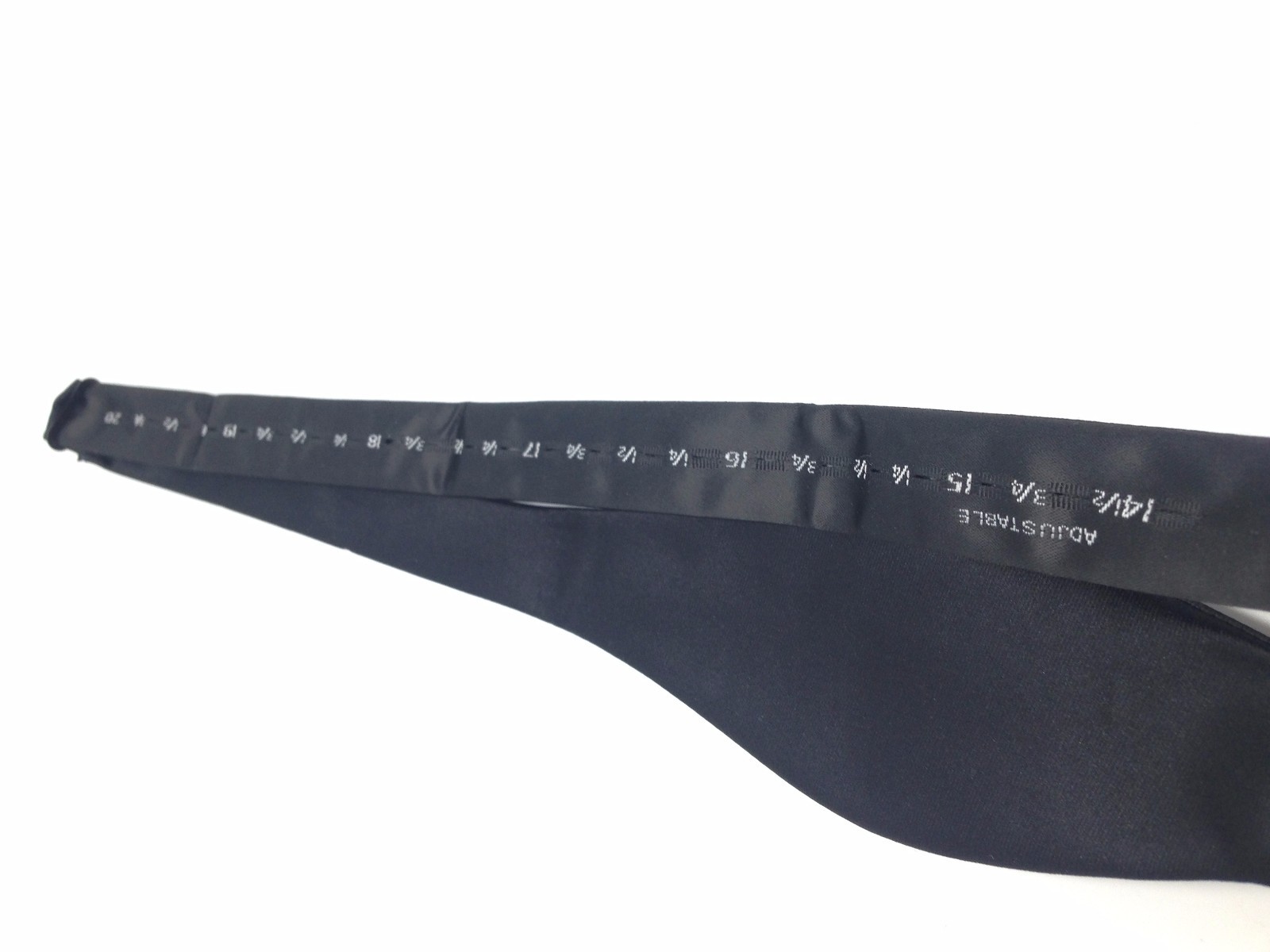 $110 Countess Mara Mens Black Solid Casual Bow Tie Classic Adjustable Bowtie