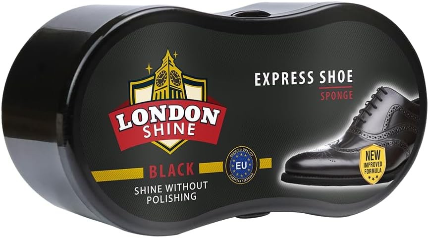 Black Leather Shoe Shine Sponge – Instant Shine, Compact & Travel-Friendly