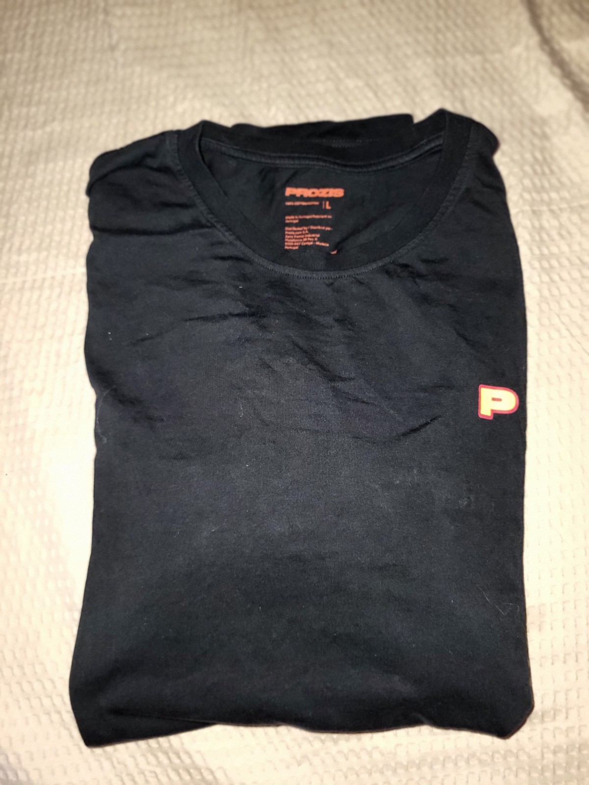 Prozis Men’s Hot Rod Long Sleeve Flame Graphic T-Shirt Tee Black Size Large