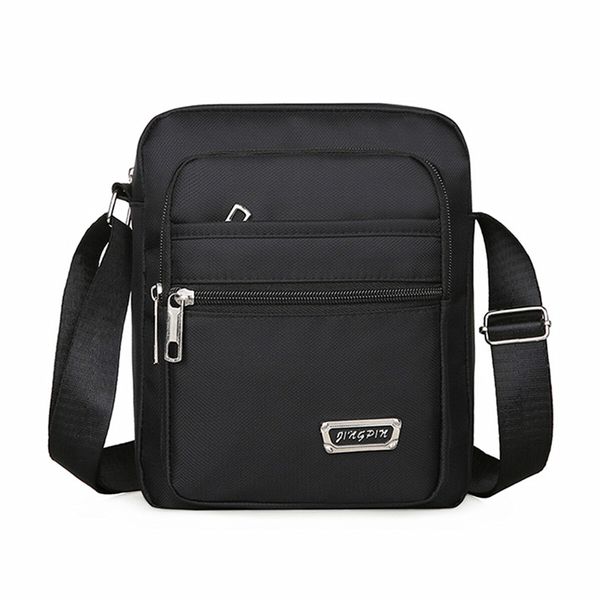 Men’s Fashion Shoulder Casual Crossbody Bag Nylon Fabric Multi Pocket Design