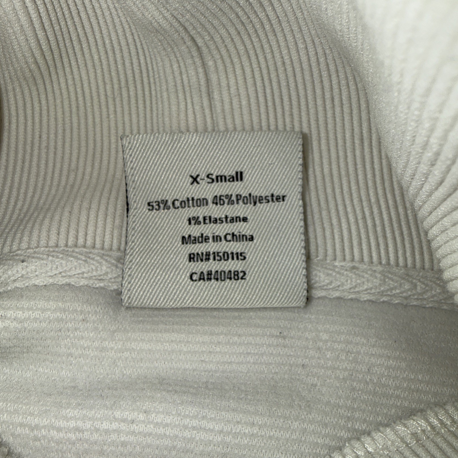 Varley Milton Sweat Pullover Sweater Ribbed White Cowl Neck Women’s XS