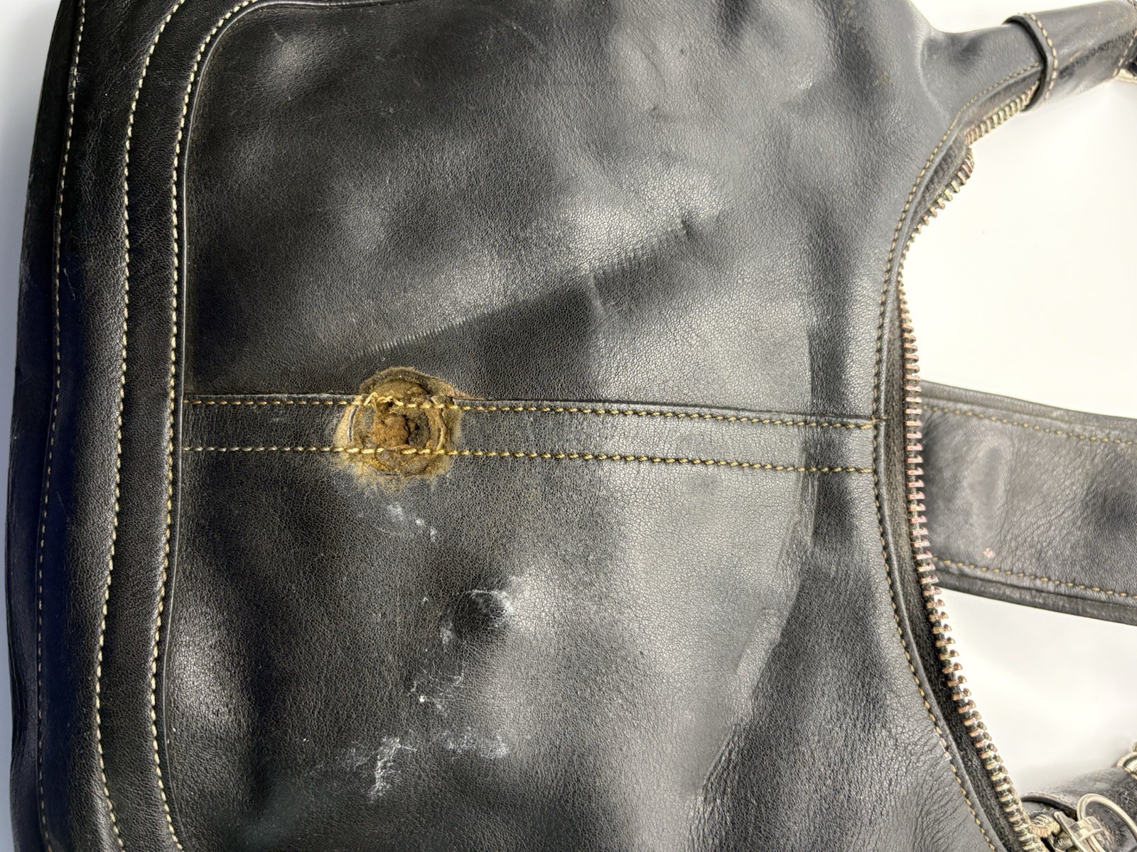 Coach 7462 Legacy Hamilton Black Leather Shoulder Bag Project/Replacement Parts