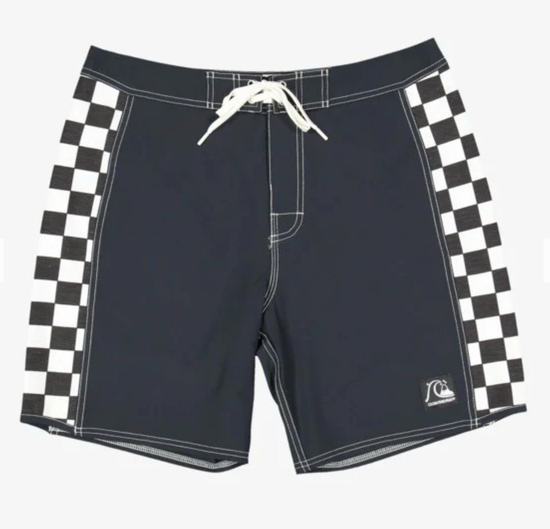 Quiksilver Original Arch 18″ Boardshorts Black/White Swim Trunks Sizes 32-40