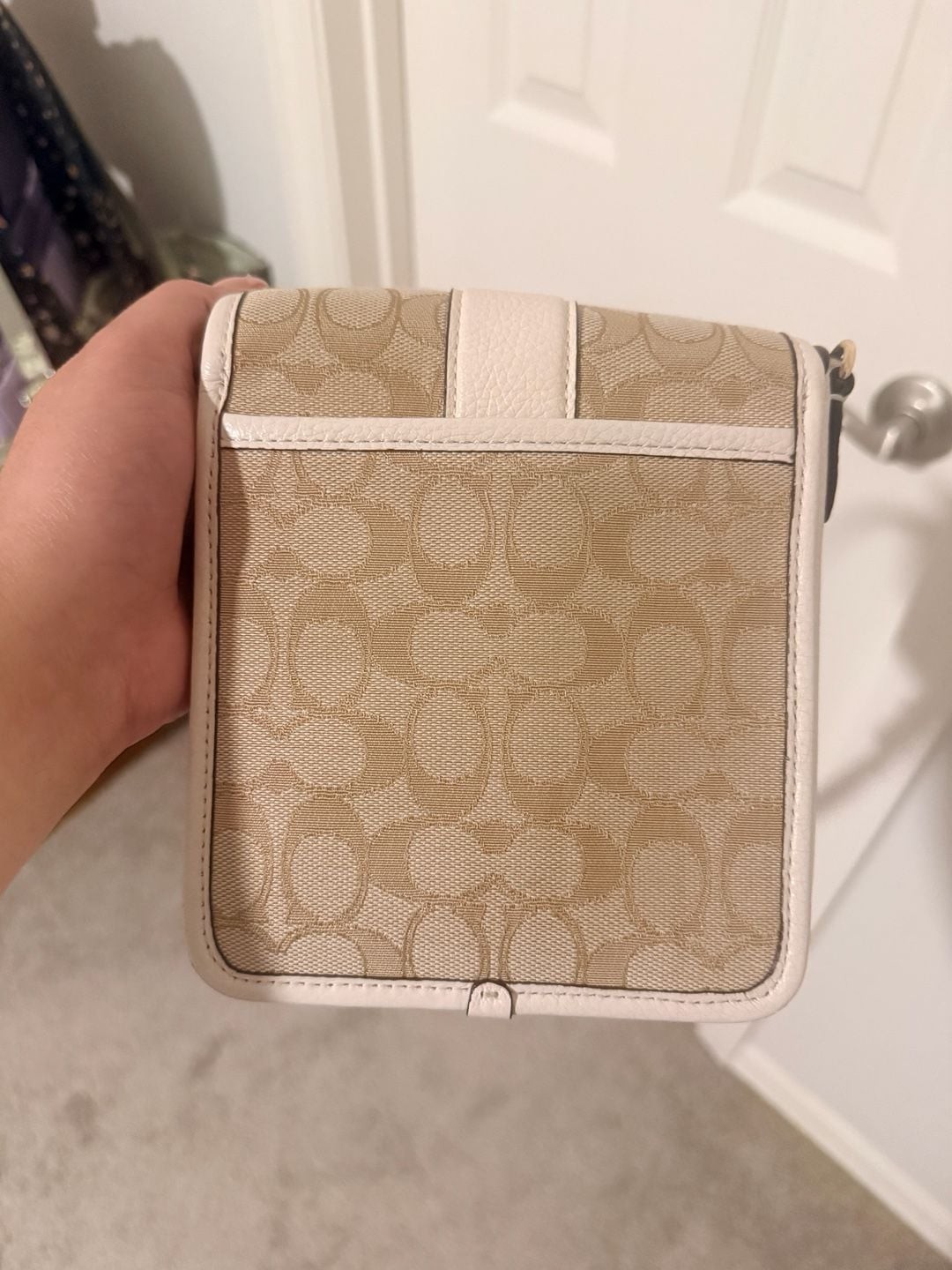 Coach North/South Lonnie Crossbody in Signature Jacquard