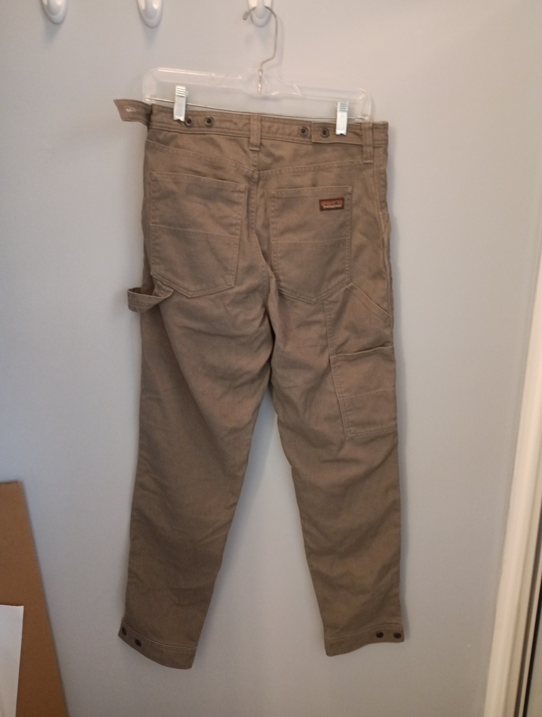 Patagonia All Seasons Hemp Canvas Double Knee Pants Women 6 Tan Hemp Blend