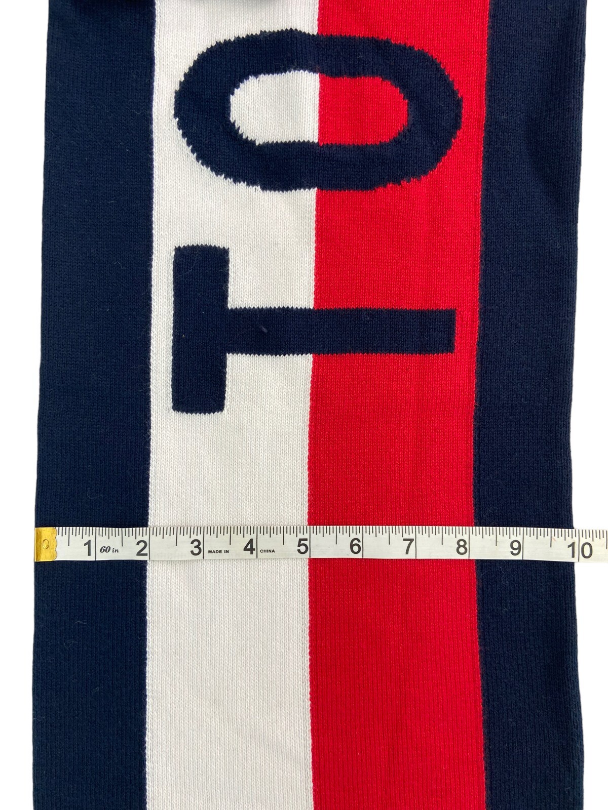 Tommy Hilfiger Winter Scarf Neck Warmer Logo Red White Blue Buyer’s Choice New