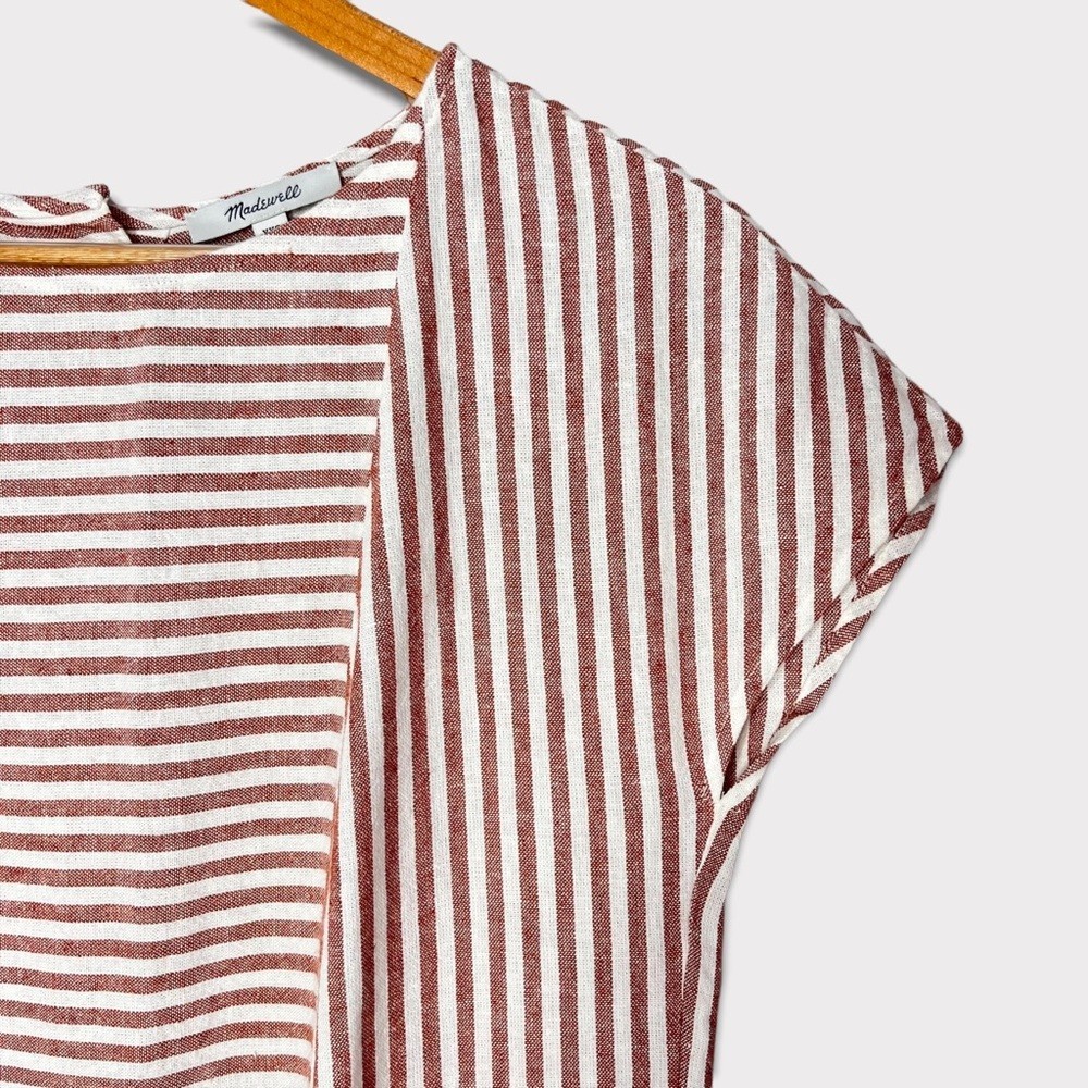 Madewell Women’s Dress Size XXS Striped Button-Back Shift