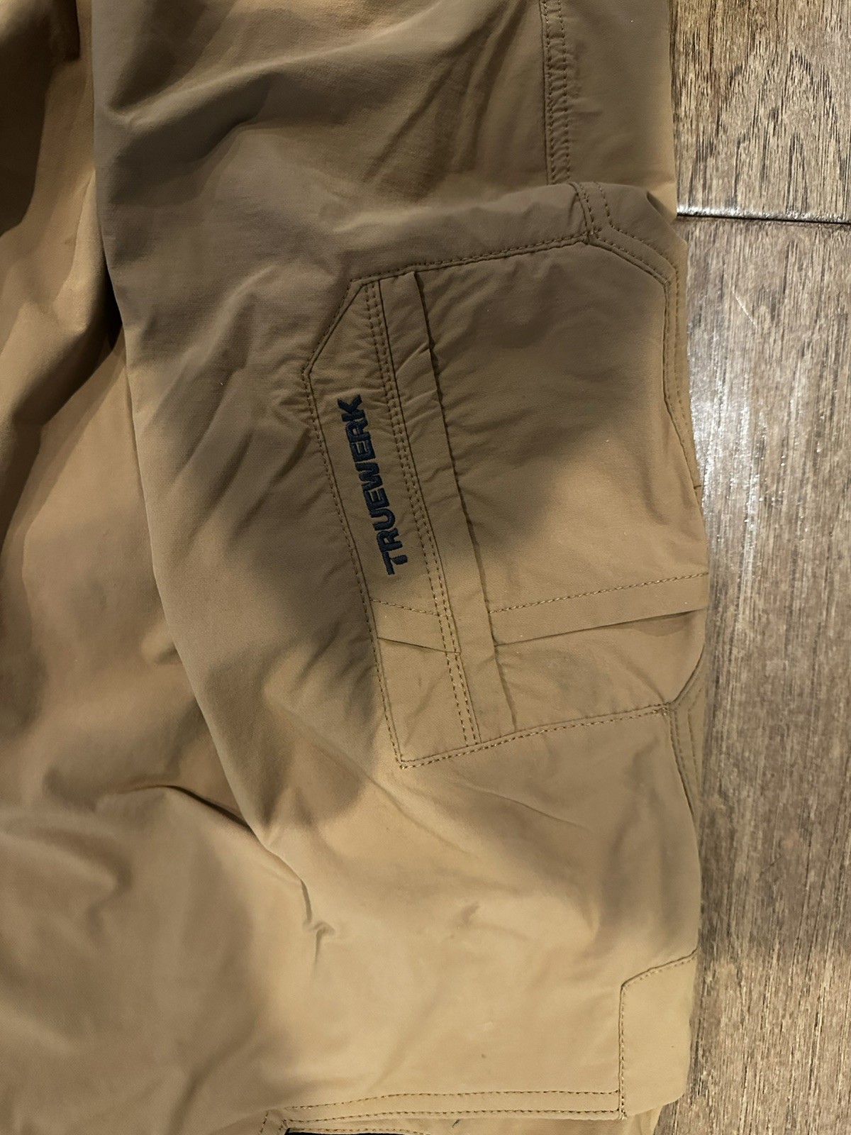 Truewerk Pants Mens 44×26 Werkpant Brown Cargo Tech Pants