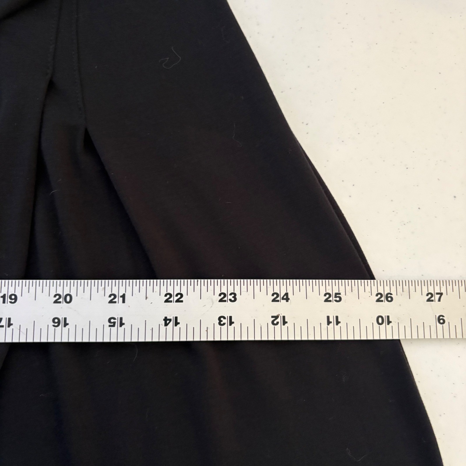 J.Jill Wearever Black Draped Wrap Midi Dress 2X 3/4 Sleeve Stretch Capsule