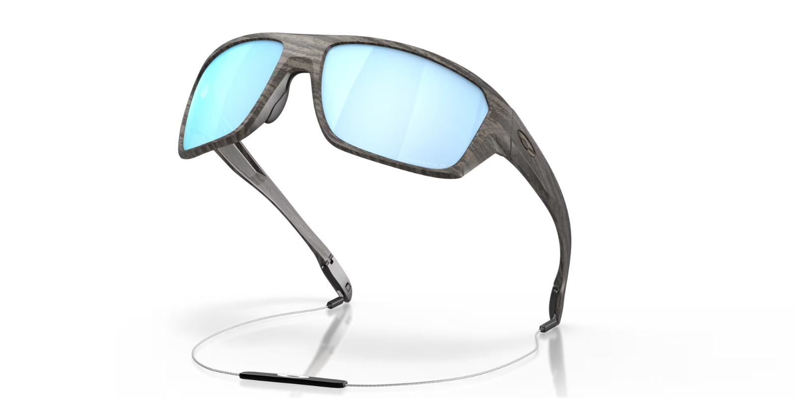 NEW Oakley SPLIT SHOT Black POLARIZED Deep Water Blue PRIZM Sunglass 9416-06