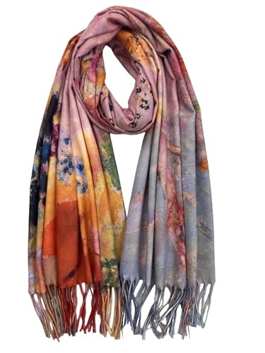 Van Gogh Art Print Scarf for Women Best Gift Soft Warm Cashmere Feel Art 03
