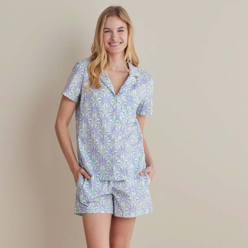 Printed Poplin Women’s Shorts Set