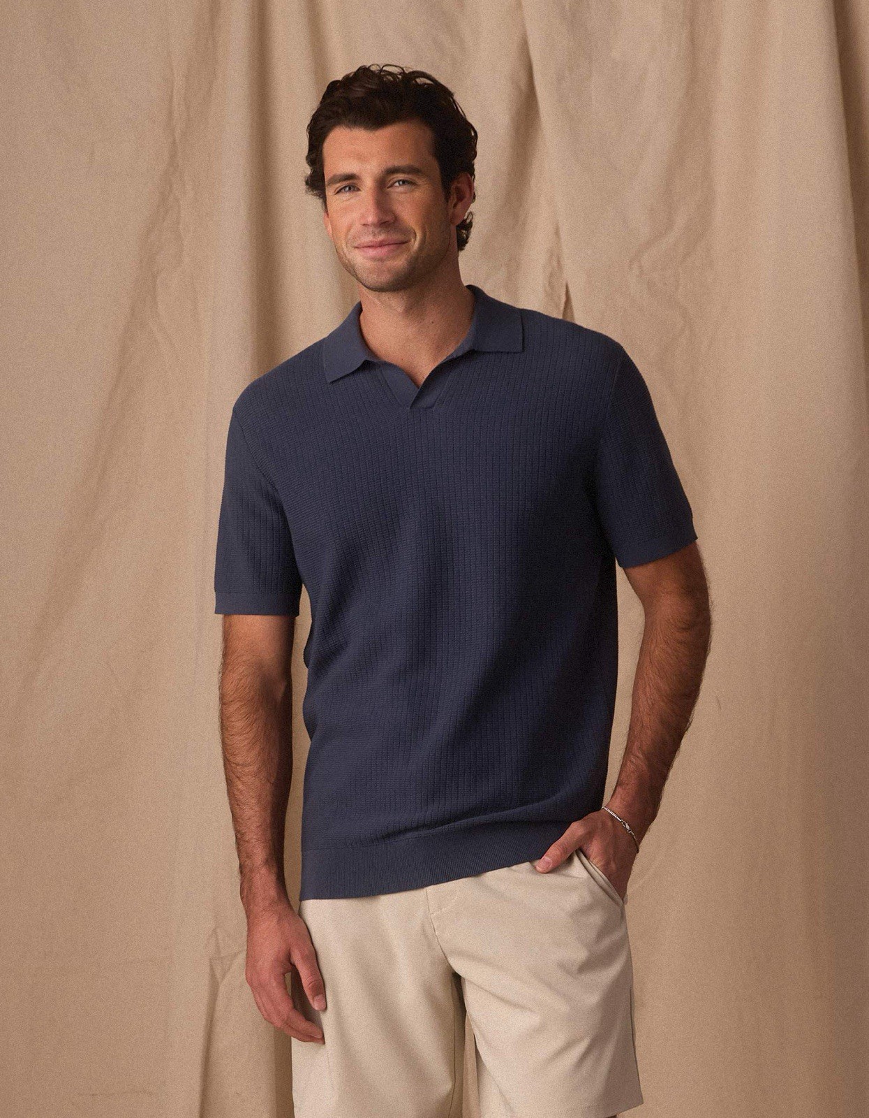 Normal Brand Breezeknit Polo Vintage Blue Men’s Size XL