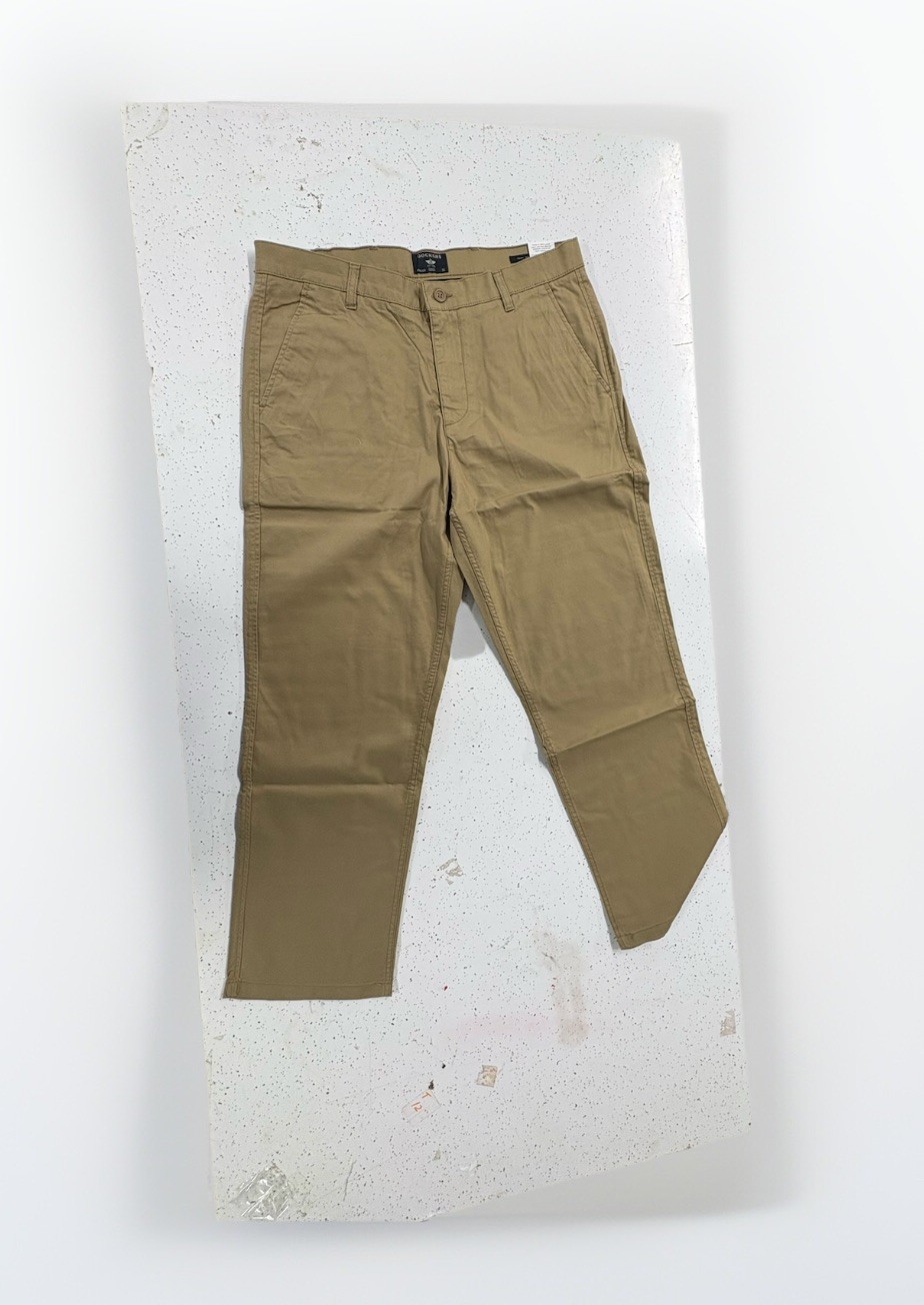 Dockers Men’s Chino Straight Fit Pants Stretch Tan 34X30