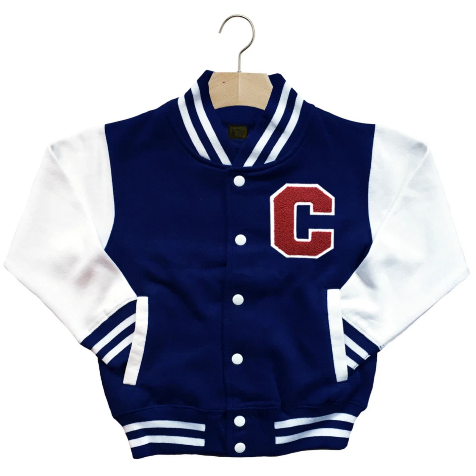 CLASSIC VARSITY BASEBALL JACKET UNISEX PERSONALIZED GENUINE US E COLLEGE LETTER