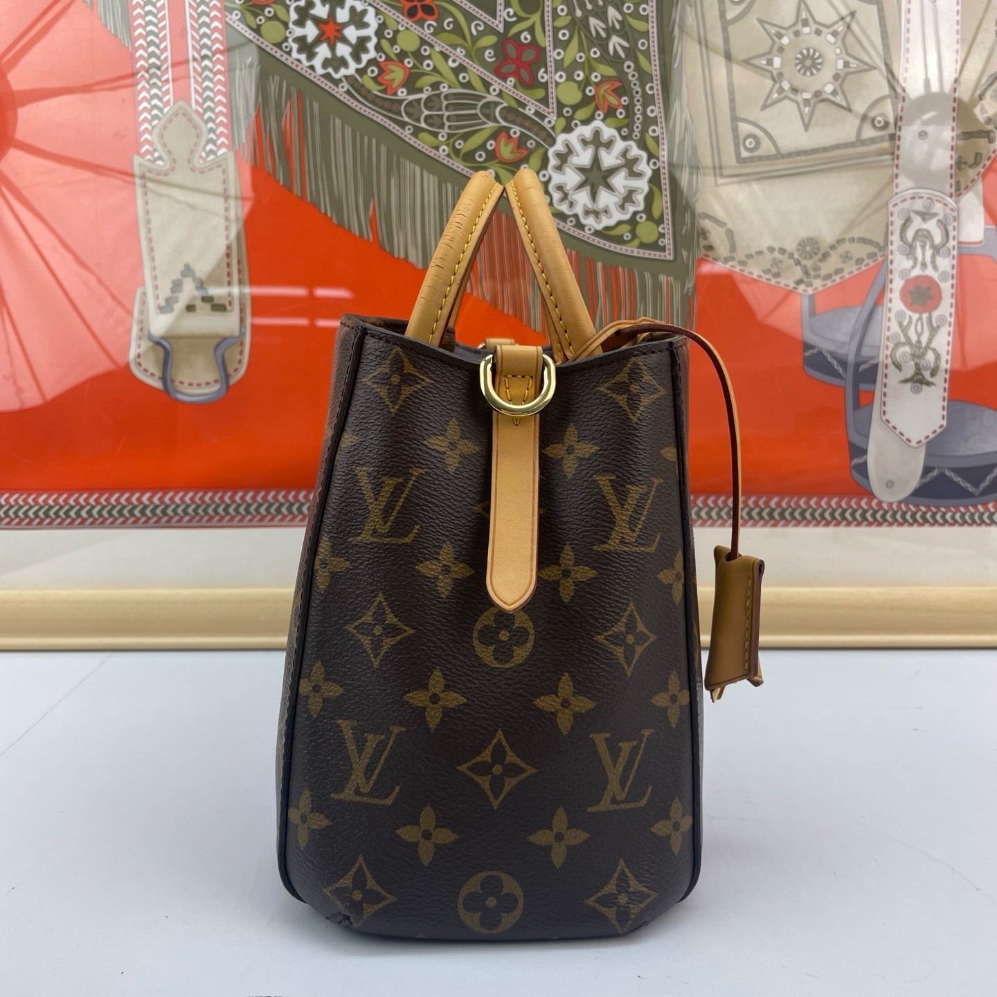 Louis Vuitton Montaigne BB Monogram Canvas Crossbody Shoulder Bag Brown LV