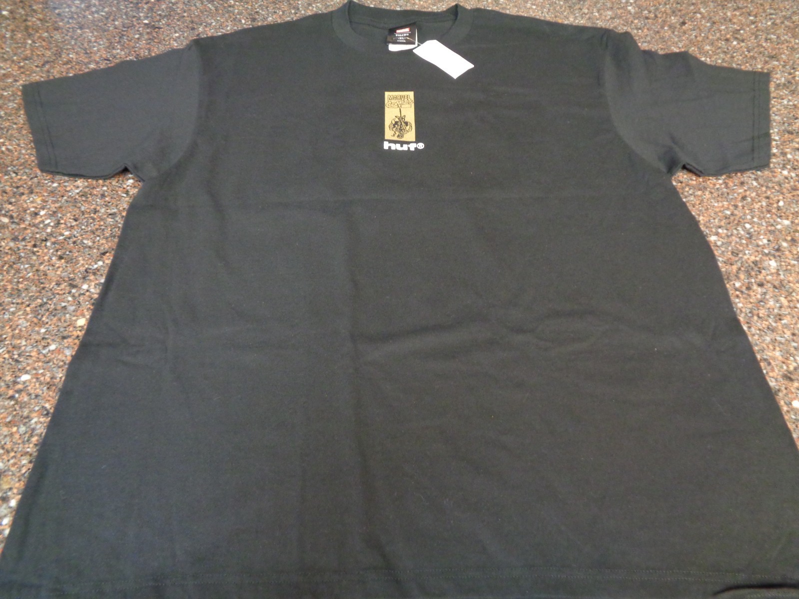 HUF x Marvel Spider-Man Arachknight Black T-Shirt Adult XL Gold Foil New NWT
