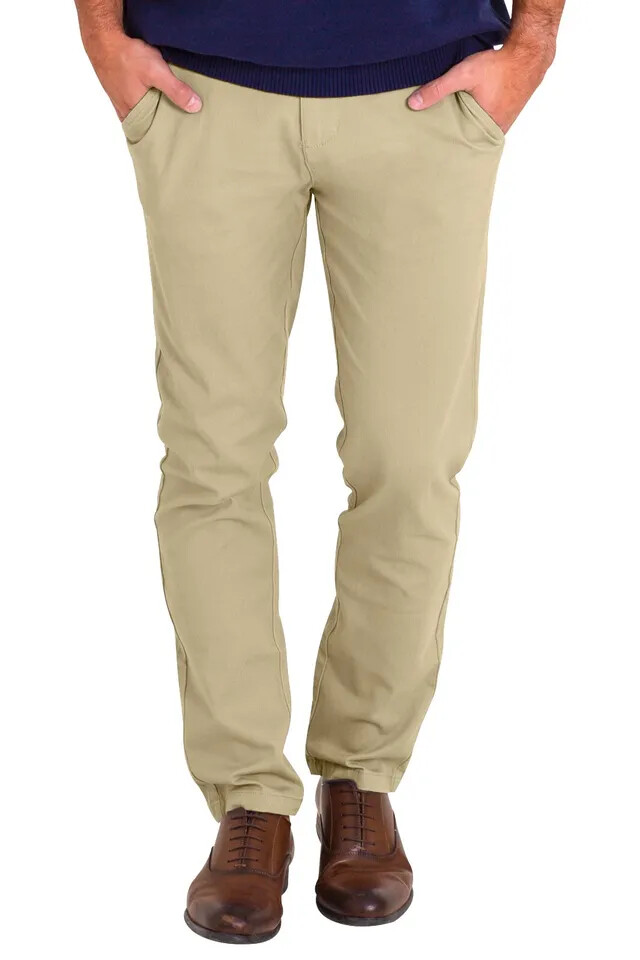 Mens Chino Stretch Pants Slim Fit Casual Cotton Skinny Trouser Dress Pants 30-40