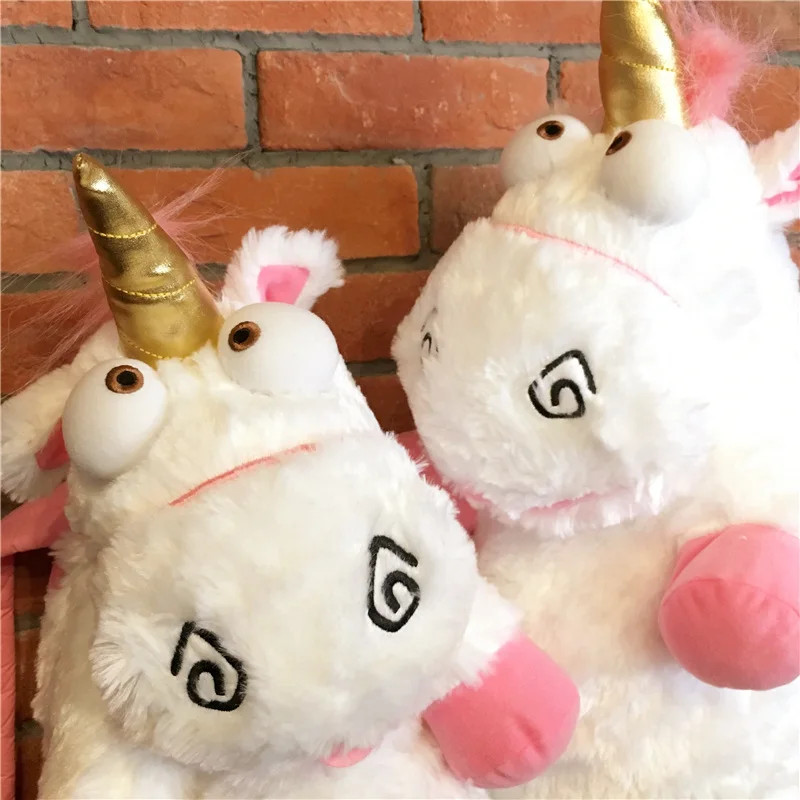 Despicable Me White Unicorn Plush Backpack Bag 50cm Kids School Toy Bag